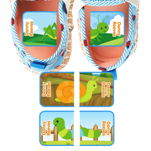 Bugs MatchUP puzzle stickers shoes on wrong feet visual learning solution Bugs MatchUP puzzle stickers shoes on wrong feet visual learning solution