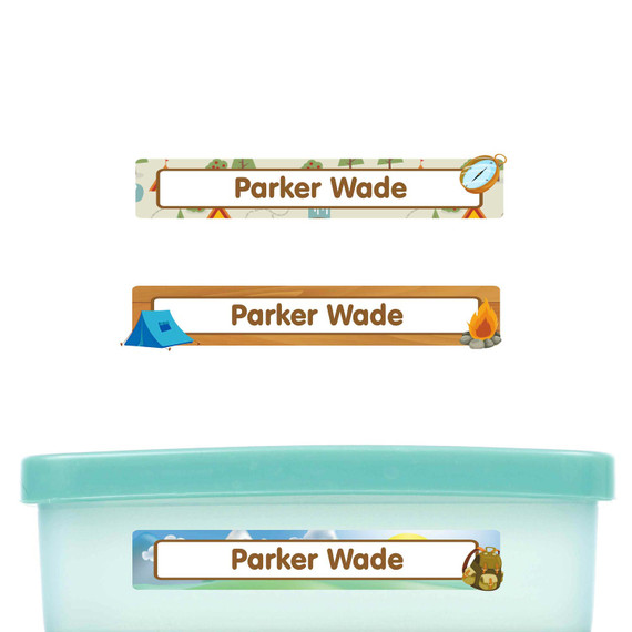 Personalized Slim Rectangle Labels