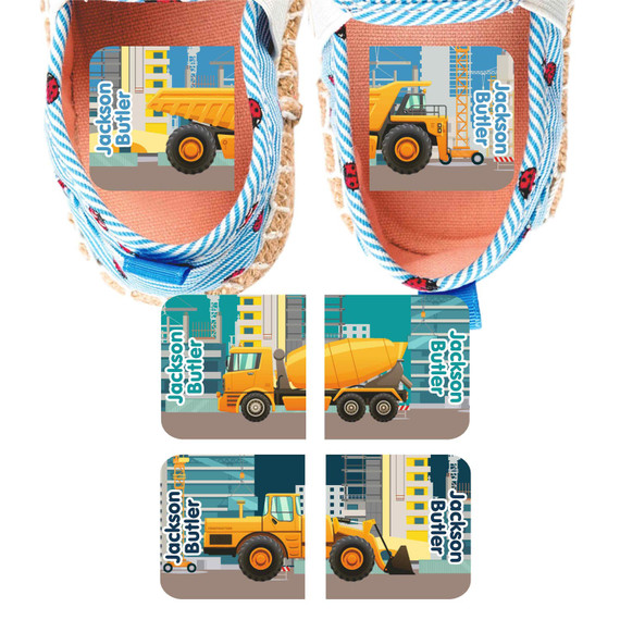 Construction MatchUP teaching stickers Montessori left and right learning Construction MatchUP teaching stickers Montessori left and right learning