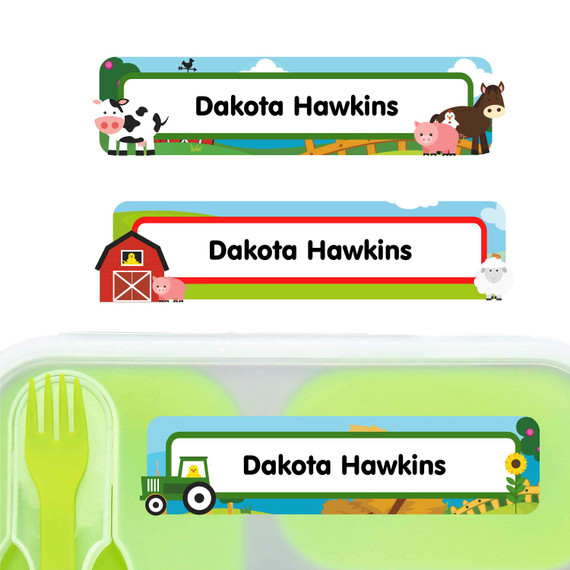 Custom Rectangle Labels School