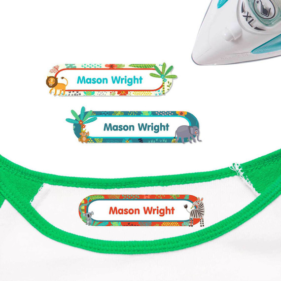 Personalized Iron On Name Tags For School
