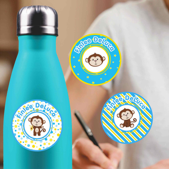 Custom waterproof round sticker labels