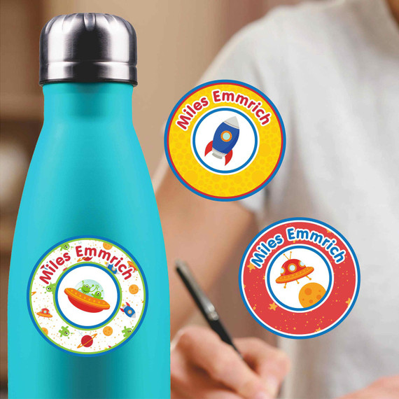 Personalized durable circle sticker labels