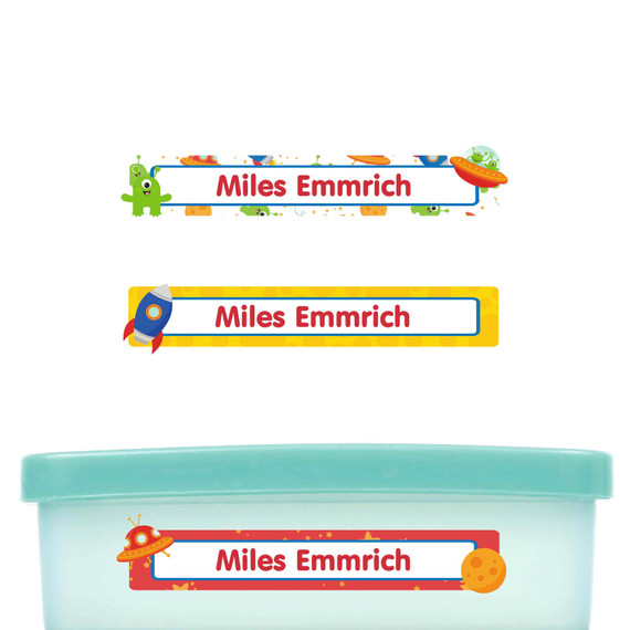 Narrow Name Labels for Kids