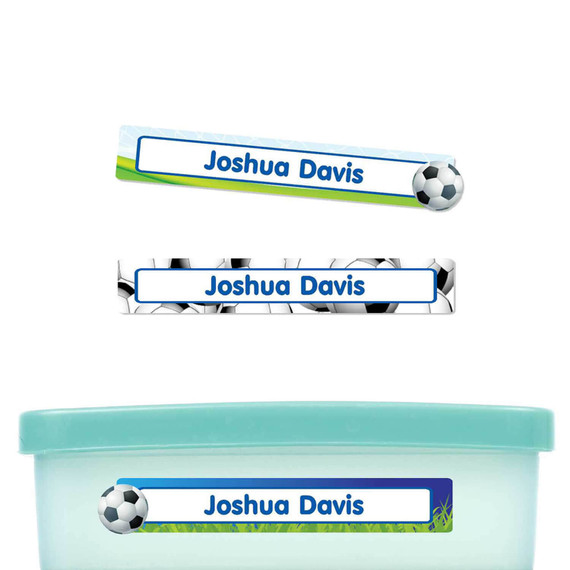 Soccer Slim Rectangle Labels