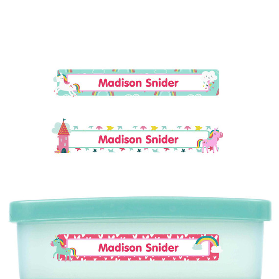 Dishwasher Safe Skinny Name Stickers