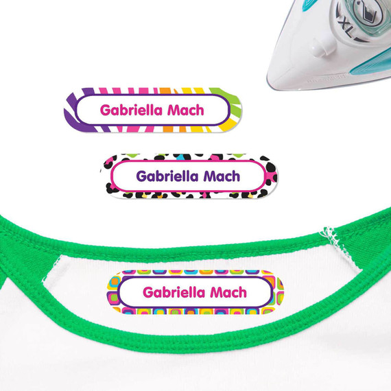 Reliable Animal Print Wild Thing daycare labels. Easy to apply and laundry safe for kids' clothing.