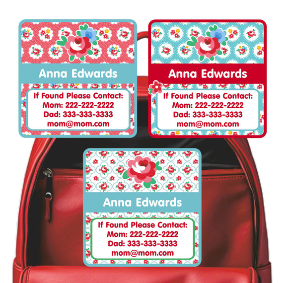 Sea Animals of the Deep emergency contact tag with ocean creatures Sea Animals of the Deep emergency contact tag with ocean creatures