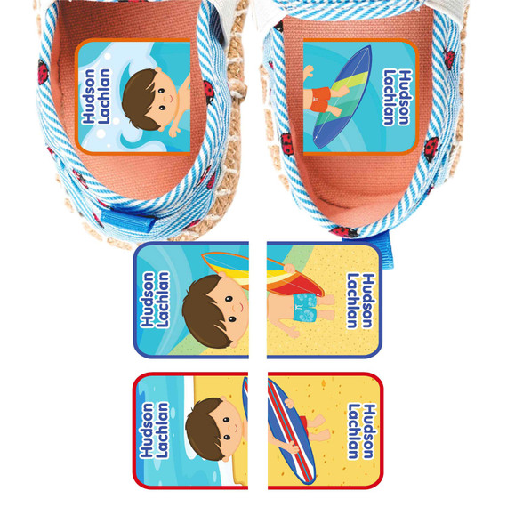 Beach Fun left and right shoe labels picture matching design toddlers Beach Fun left and right shoe labels picture matching design toddlers