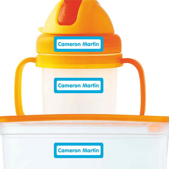 Solids extra small waterproof name stickers — mini sticker labels for small items and gear