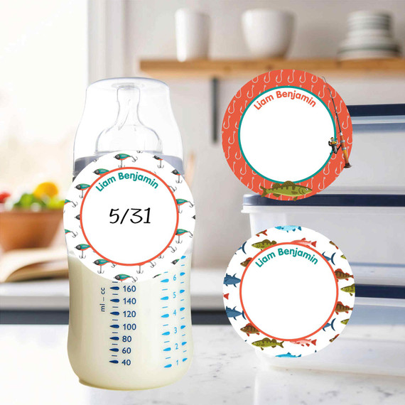 Eco-friendly small round write-on labels fire rescue waterproof kids name stickers