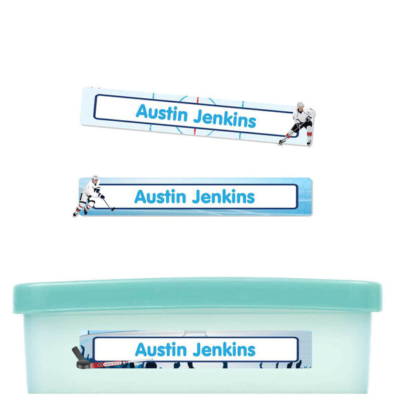 Hockey Slim Rectangle Labels