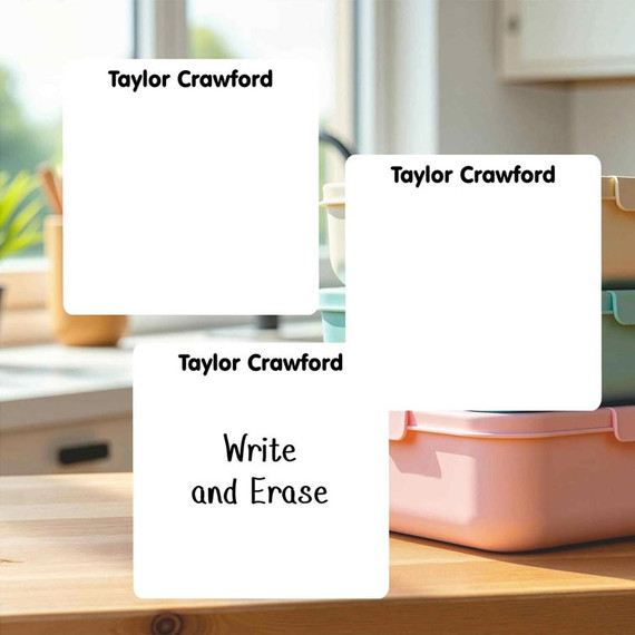 custom write on labels