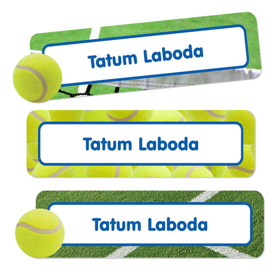Tennis Oversize Rectangle Labels