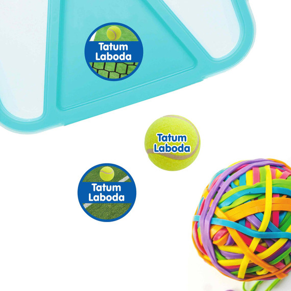 Waterproof round labels for children's daycare