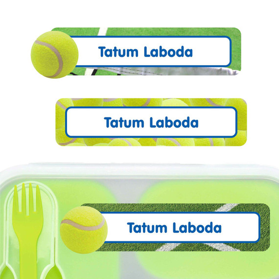 Rectangle Labels for Kids Belongings
