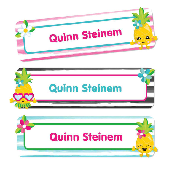 Pineapples Oversize Rectangle Labels