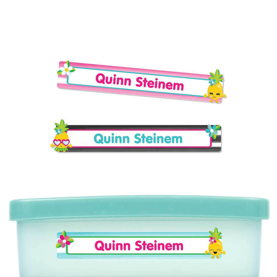 Pineapples Slim Rectangle Labels