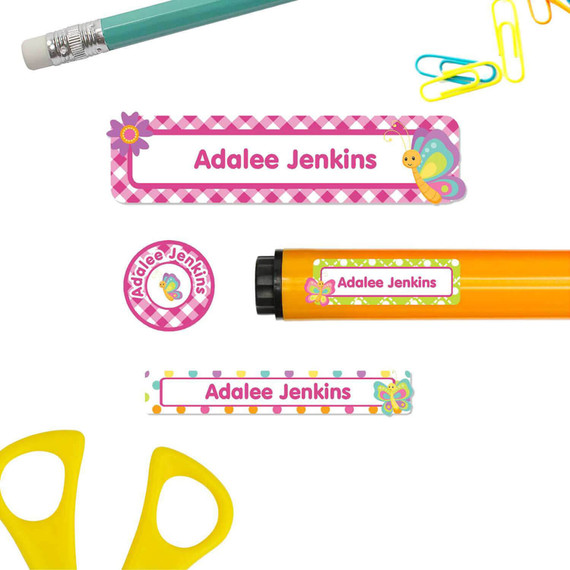 School Supply Name Labels and Stickers