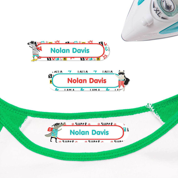 Iron On Clothes Name Labels Durable