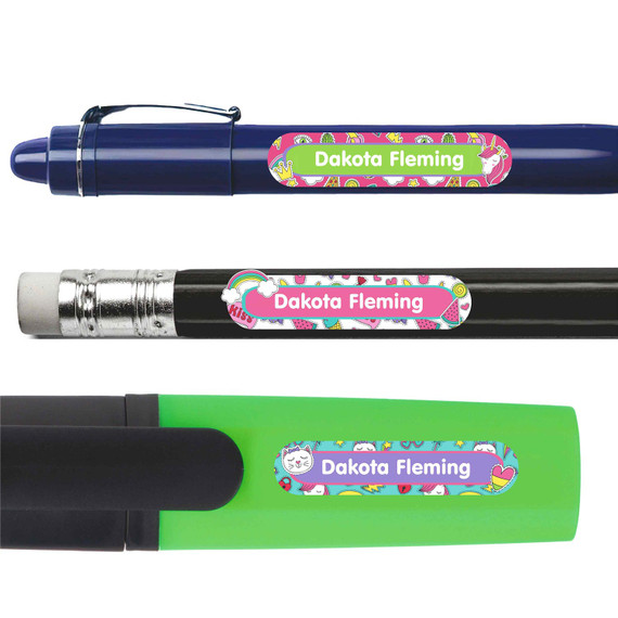 Stickers Personalized Pencil Labels pencil labels — personalized name stickers for school supplies