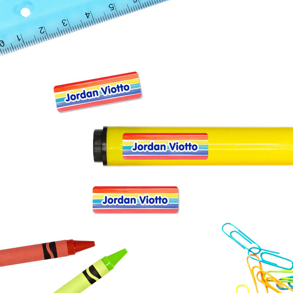 School Supply Name Sticker