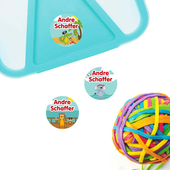 Small round waterproof labels for organization