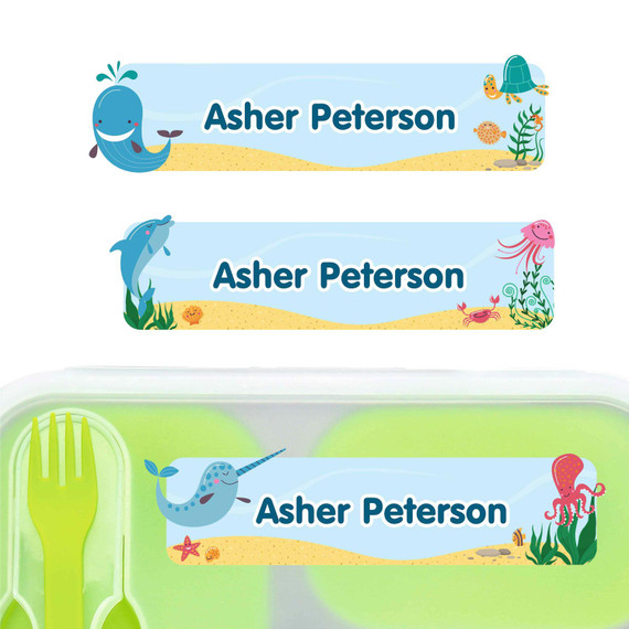 Waterproof Name Stickers Rectangle
