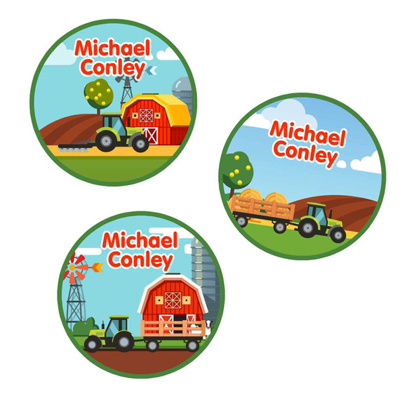 Tractor Large Name Labels