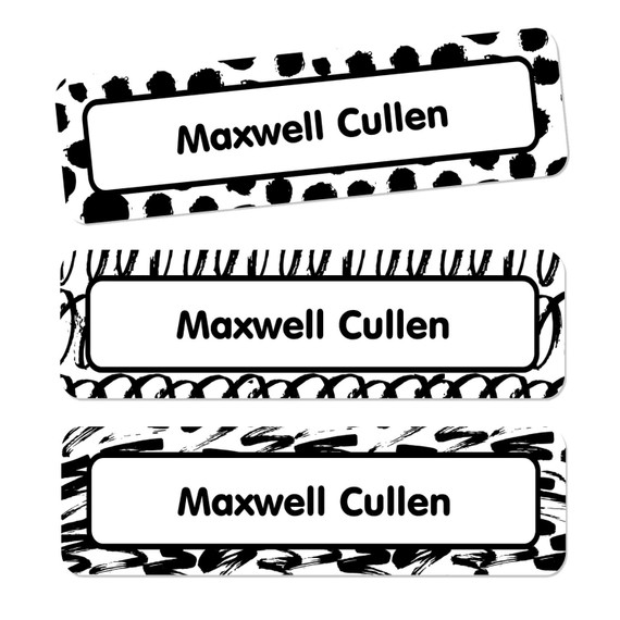 Custom Large Rectangle Name Labels