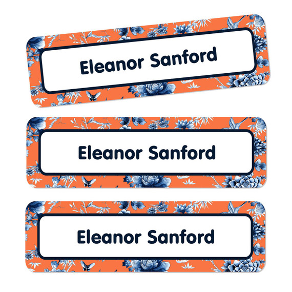 Chinoiserie Name Labels