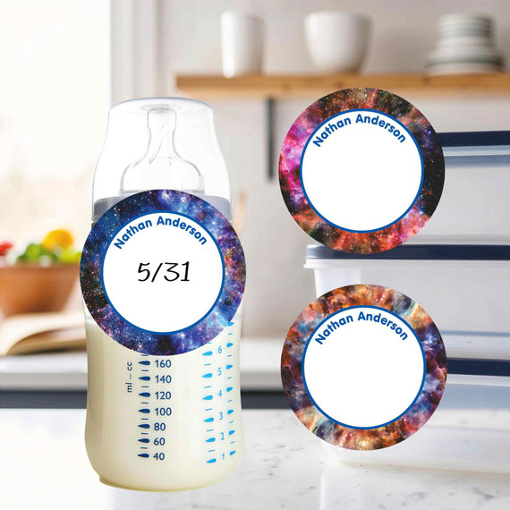 Dishwasher-safe small round write-on labels pond frogs waterproof kids name stickers