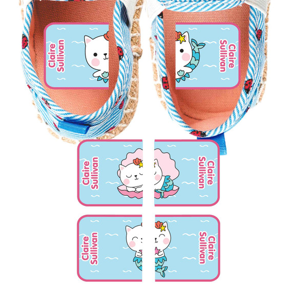 MeowMaids MatchUP shoe labels shoes on wrong feet visual learning solution