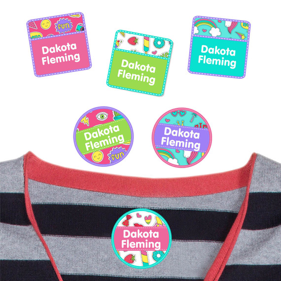 Make labeling easy with Stickers washable stick on clothing labels for school shirts. Reliable identification for daycare gear.
