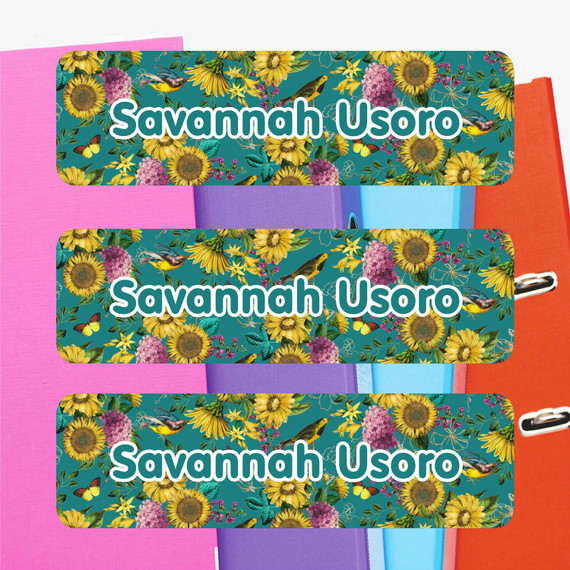 Large name labels that stay put through dishwashing