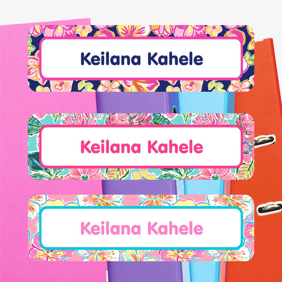 Personalized name stickers for kids gear organization