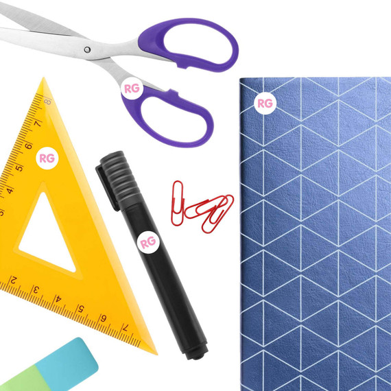 Initial dot labels with white background and monogram initial stickers featuring 20+ custom font colors for teens and adults Initial dot labels with white background and monogram initial stickers featuring 20+ custom font colors for teens and adults