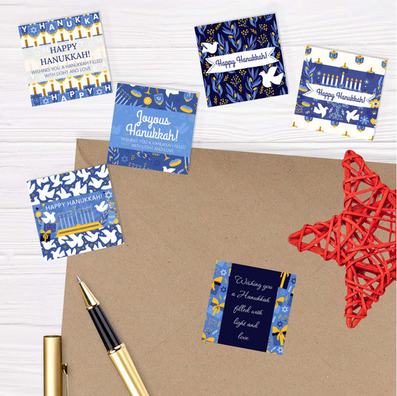 Hanukkah Envelope Seals