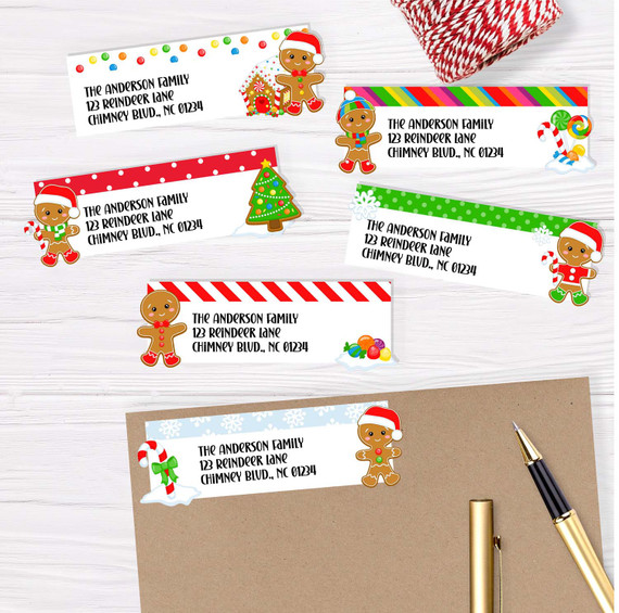 Gingerbread Address Labels