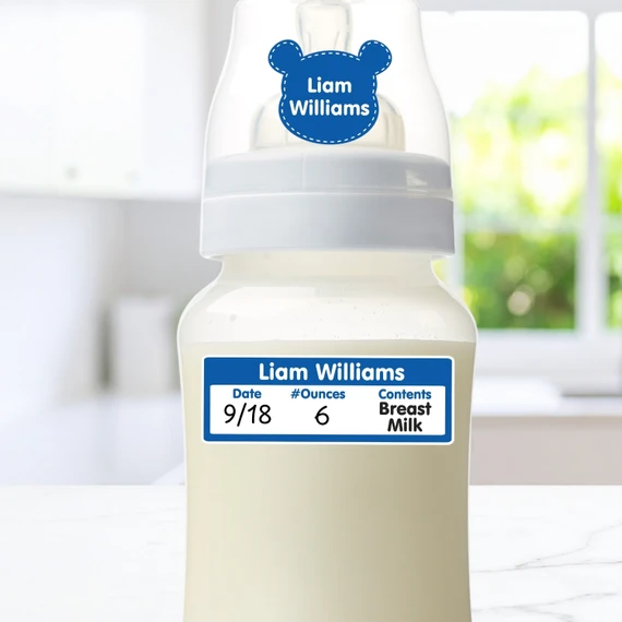 Small Baby Bottle Labels — baby bottle labels for daycare, waterproof personalized bottle label stickers