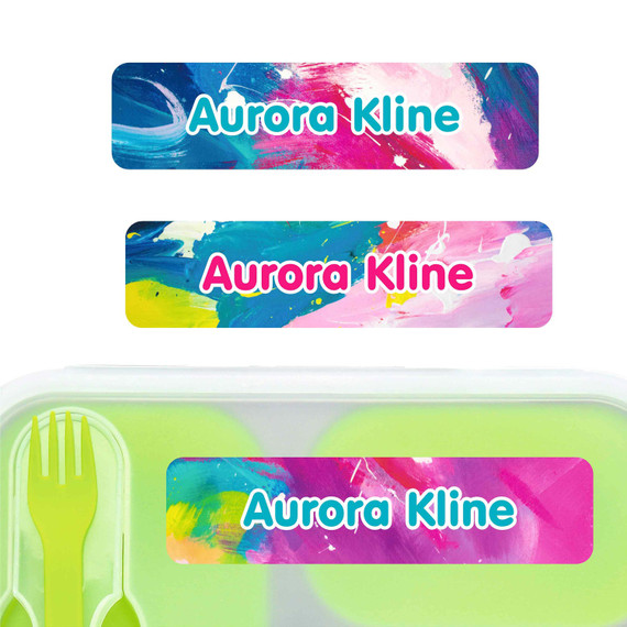 Lunch Box Name Labels Large