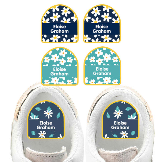 Daisies labels for shoes kids name personalization daycare Daisies labels for shoes kids name personalization daycare
