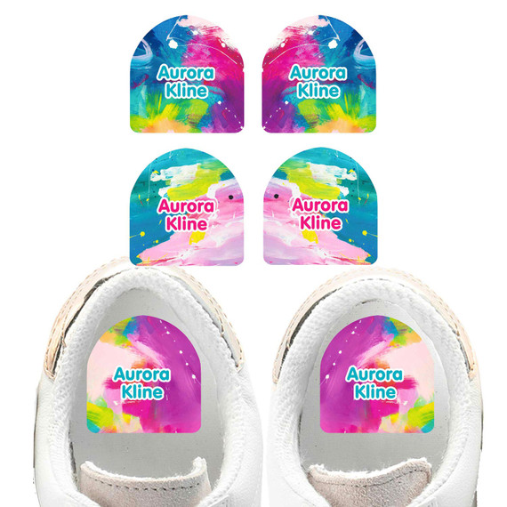 Arfully Yours personalized shoe labels with phone number Arfully Yours personalized shoe labels with phone number