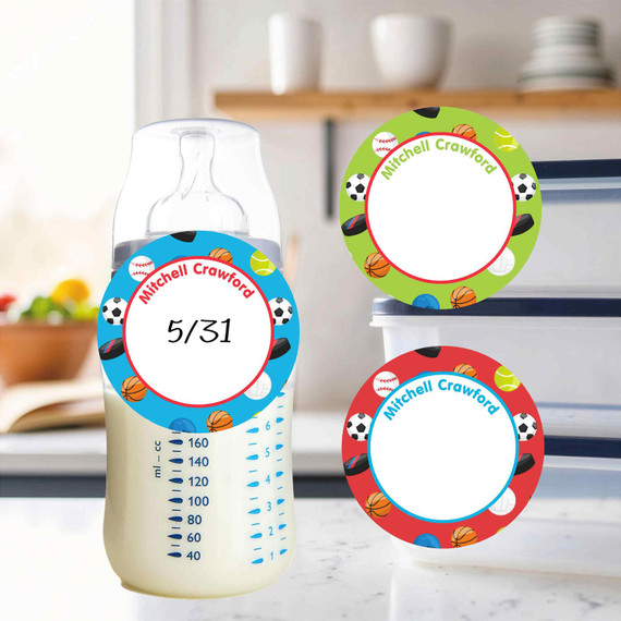 Waterproof small round write-on labels multi-sport balls kids daycare name stickers Waterproof small round write-on labels multi-sport balls kids daycare name stickers