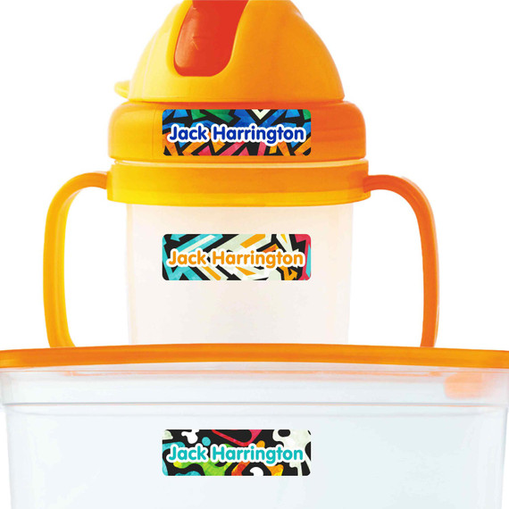extra small labels multiple kids