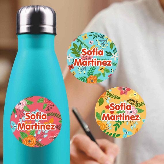 Durable medium circle sticker labels