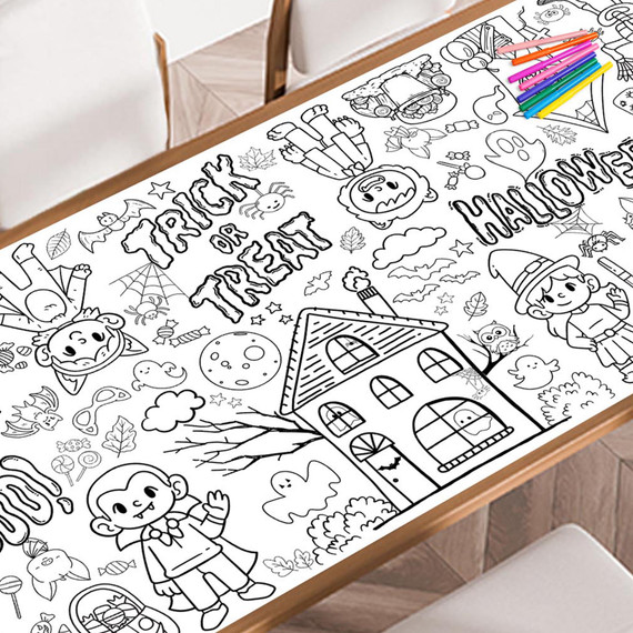 Halloween Coloring Poster