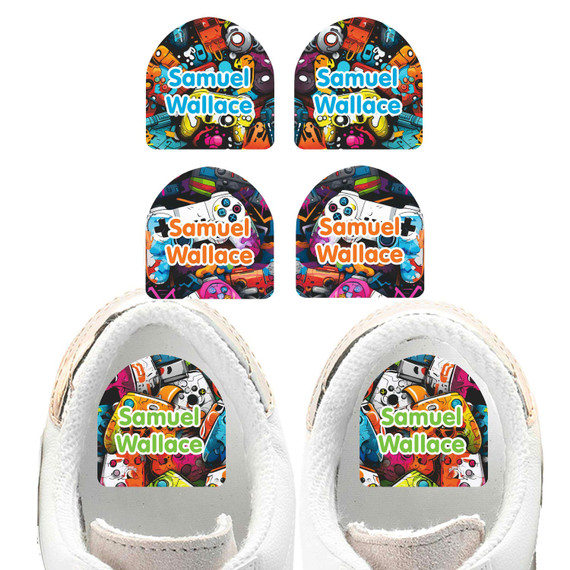 Gamer Mode personalized shoe labels waterproof kids