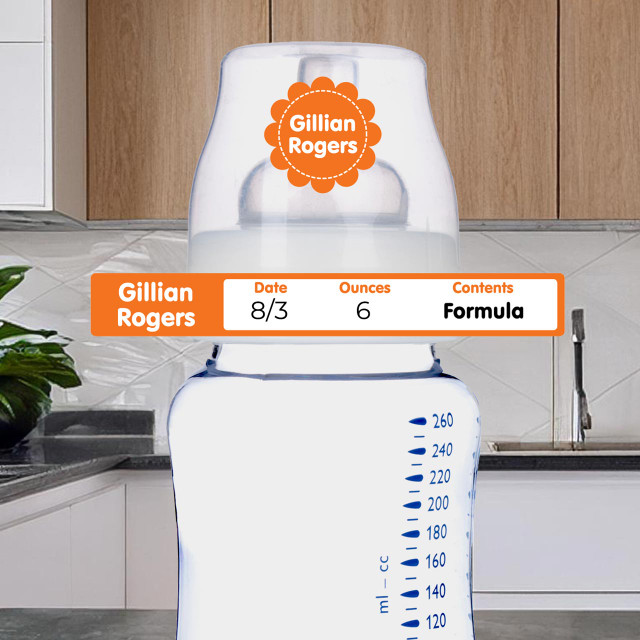 Slim Baby Bottle Labels