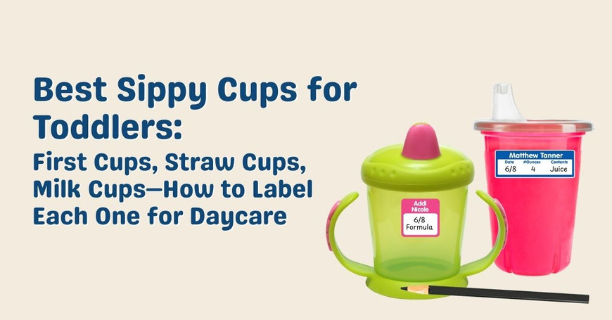 Best Sippy Cups for Toddlers: First Cups, Straw Cups, Milk Cups — and How to Label Each One for Daycare 